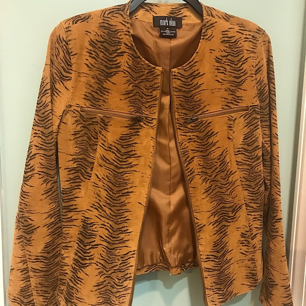 Mark Alan Women's Mustard Animal-Print Jacket